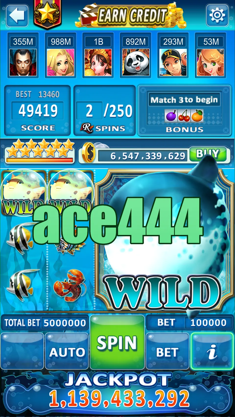 ace444 লগইন